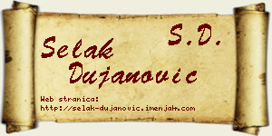 Selak Dujanović vizit kartica